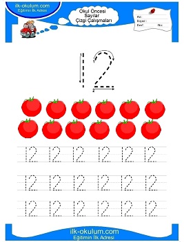 Çocuklar İçin Çizgi Çalışma Sayfaları 
